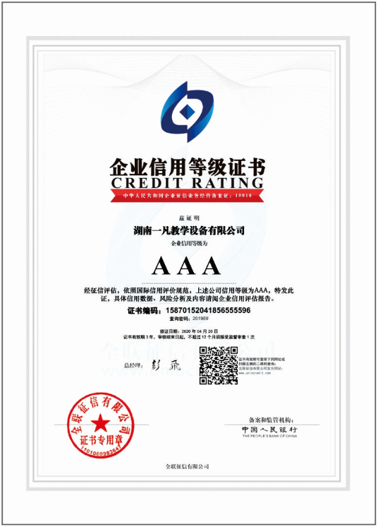 鑫米6体育app官网信用等级证书